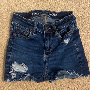 American Eagle Outfitters Women's Blue Denim Shorts